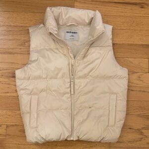 Old Navy Ivory Quilted Vest